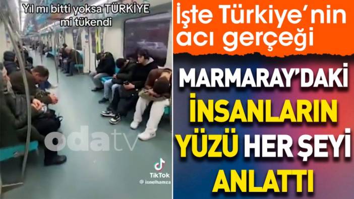 Marmaray'daki insanların yüzü her şeyi anlattı. İşte Türkiye’nin acı gerçeği