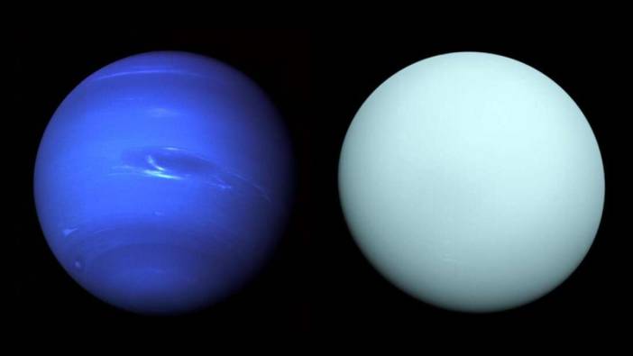 Neptün ve Uranüs sıklıkla betimlendiği gibi koyu mavi ve açık yeşil değil