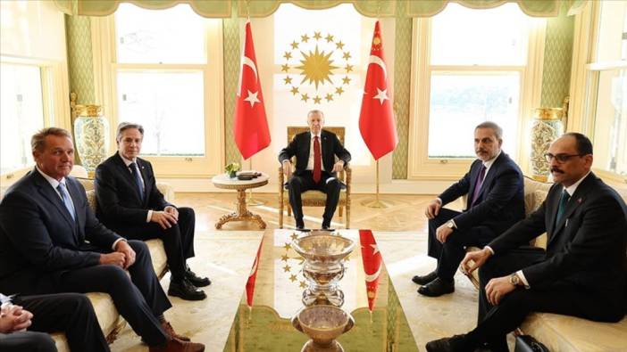 Erdoğan, ABD Dışişleri Bakanı Blinken'ı kabul etti