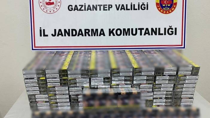 Gaziantep’te yüzbinlerce TL’lik kaçak sigara operasyonu