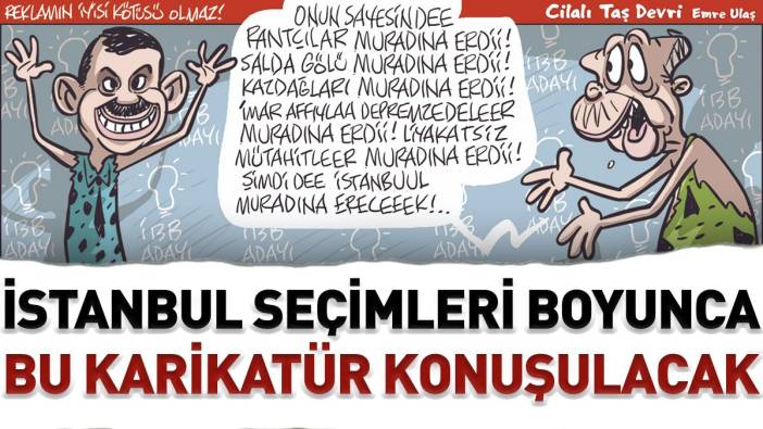 İstanbul seçimleri boyunca bu karikatür konuşulacak. Emre Ulaş çizdi