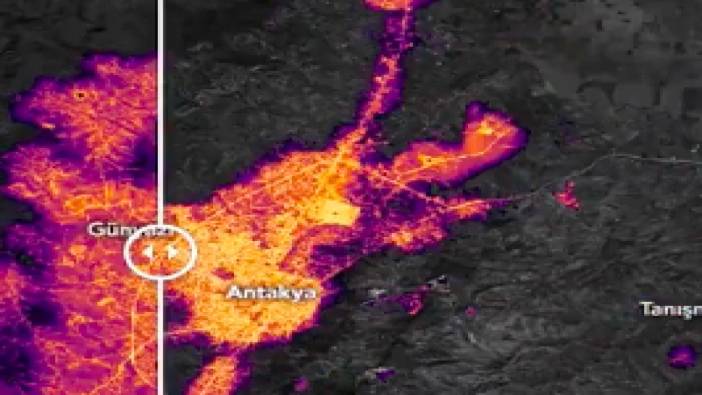 NASA görüntüleri: Antakya depremi sonrası sönen ışıklar