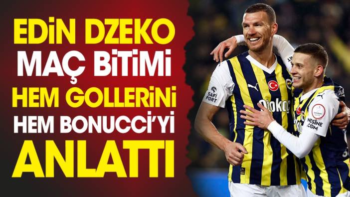 Fenerbahçe'nin yıldızı Edin Dzeko hem gollerini hem Bonucci transferini anlattı