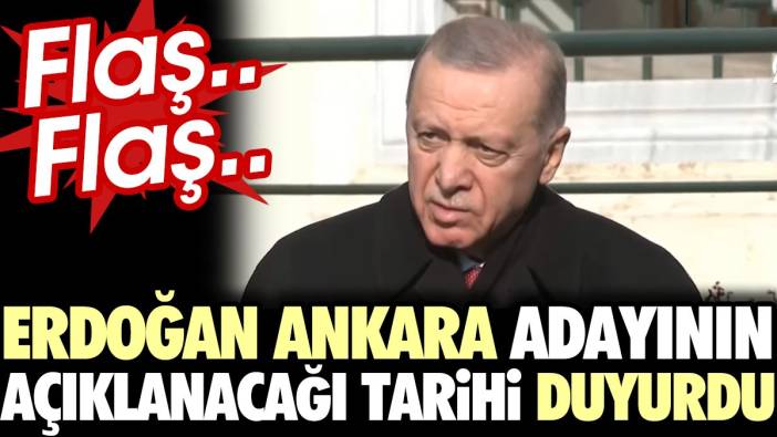 Erdoğan canlı yayında açıkladı. AKP'nin Ankara adayını açıklayacağı tarih belli oldu
