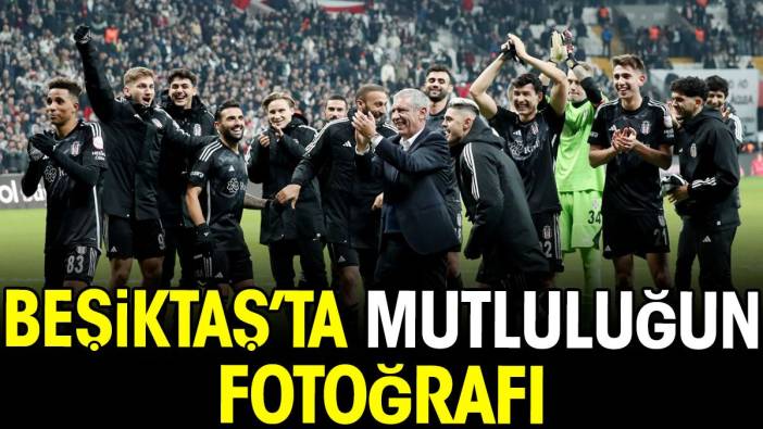 Beşiktaş'ta mutluluğun fotoğrafı. İşte günü özetleyen o kare