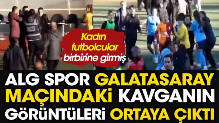 ALG Spor Galatasaray maçında yaşanan kavganın görüntüleri ortaya çıktı. Tekmeler havada uçuşmuş!