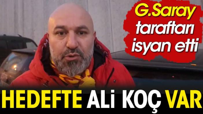 Galatasaray taraftarı 'Ali Koç'a nasihatımız' diyerek seslendi: