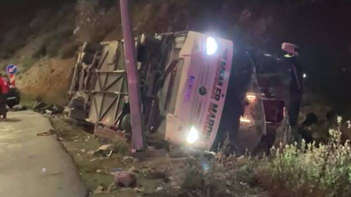 Mersin'de yolcu otobüsü devrildi: 9 kişi hayatını kaybetti, 28 kişi yaralandı