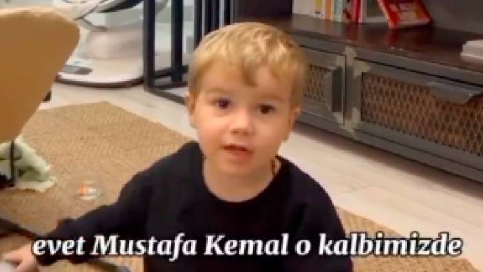 Küçük Kayra'nın annesiyle yaptığı duygulandıran konuşma: "Mustafa Kemal kalbimizde, onu çok seviyoruz biz"