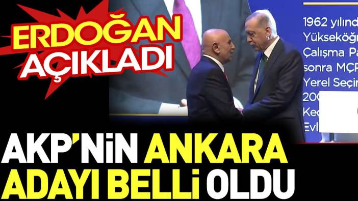 Flaş... Flaş... AKP'nin Ankara adayı belli oldu
