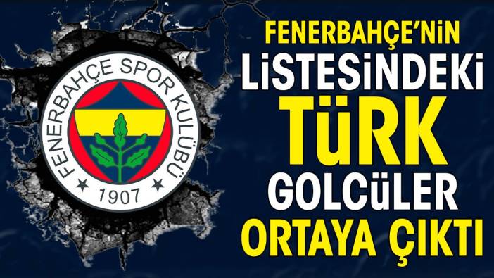 Fenerbahçe'nin transfer listesindeki Türk golcüler ortaya çıktı