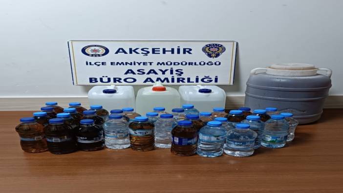 Konya'da sahte içki operasyonunda 1 tutuklama
