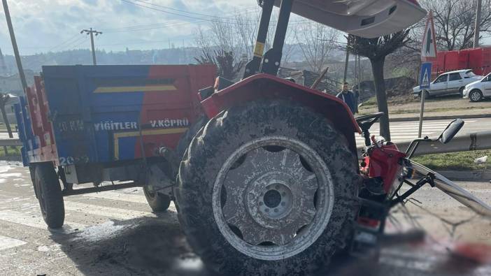 Traktör ile hafriyat kamyonu çarpıştı: 1 ölü