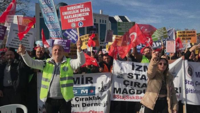 Staj ve Çıraklık Sigortası Mağdurları Ankara’dan haykırdı