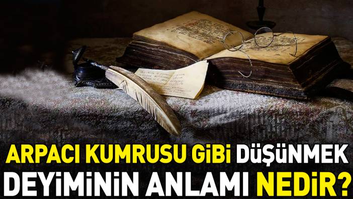 Arpacı kumrusu gibi düşünmek deyimi ne anlama geliyor?