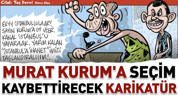 Murat Kurum'a seçim kaybettirecek karikatür. Emre Ulaş acı acı güleceğiniz karikatürü çizdi