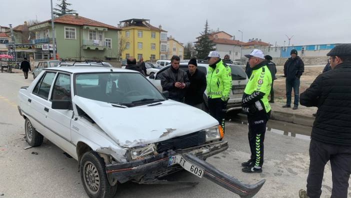 Karaman'da trafik kazası. 1 yaralı