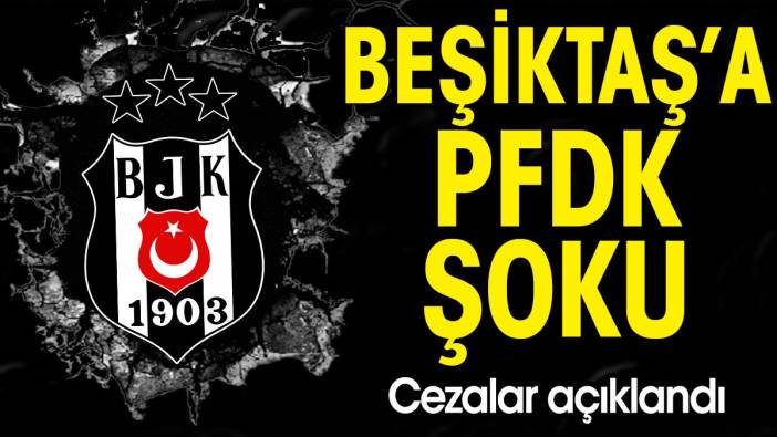Beşiktaş'a PFDK şoku. Kararlar açıklandı