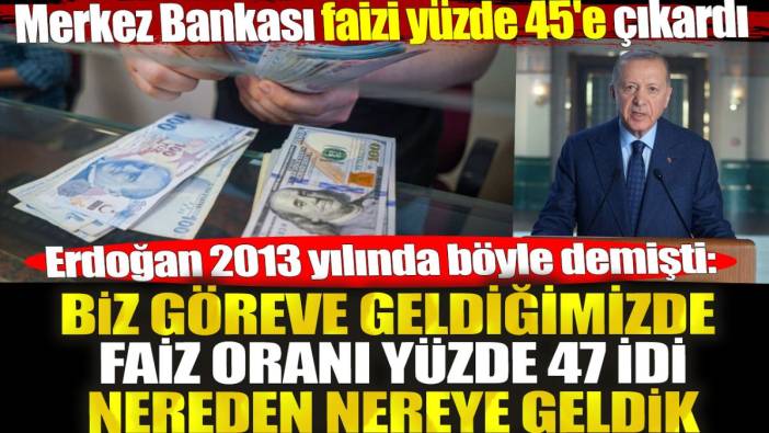 Merkez Bankası faiz kararı sonrası Erdoğan'ın 2013'teki paylaşımı gündeme bomba gibi düştü