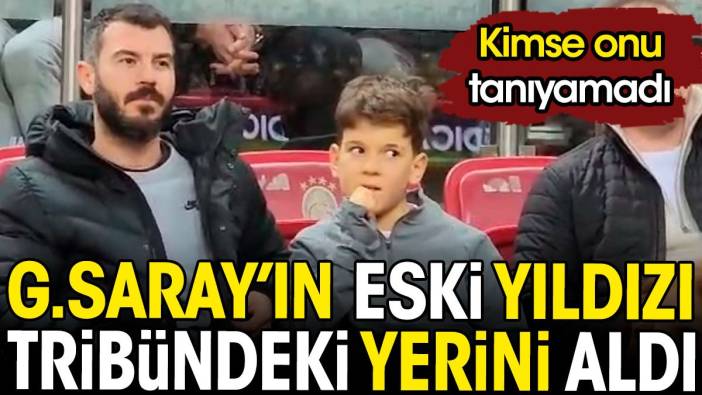 Galatasaray'ın eski yıldızı tribündeki yerini aldı. Kimse onu tanıyamadı