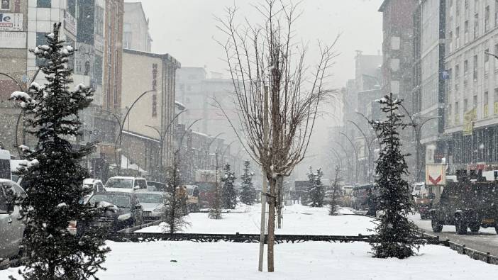 Yüksekova’da yoğun kar yağışı uçak seferlerini iptal ettirdi