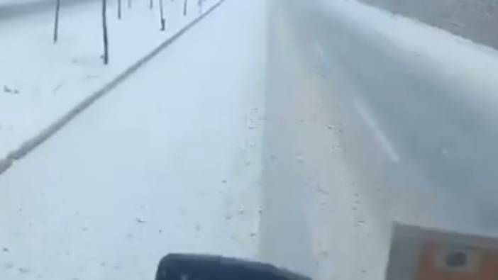 Mardin-Diyarbakır kara yolunda kar yağışı ulaşımı etkiledi