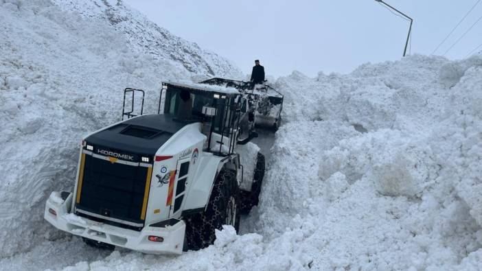 Hakkari'de etkili olan kar yağışı 255 köy yolunu ulaşıma kapadı