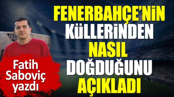 Fenerbahçe maçı ortada kaldı. 3 puanı getiren detayı Fatih Saboviç açıkladı