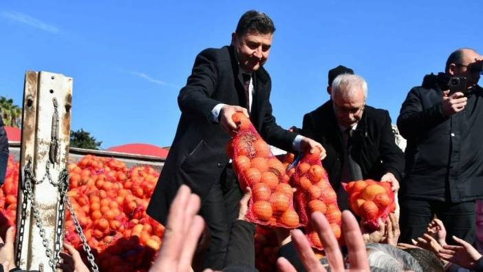 20 ton ücretsiz portakal dağıttı