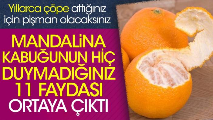 Mandalina kabuğunun hiç duymadığınız 11 faydası ortaya çıktı. Yıllarca çöpe attığınız için pişman olacaksınız