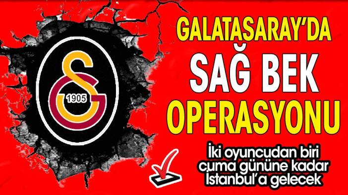 Galatasaray'da sağ bek operasyonu. Erden Timur ikisinden birini cuma gününe kadar İstanbul'a getirecek!