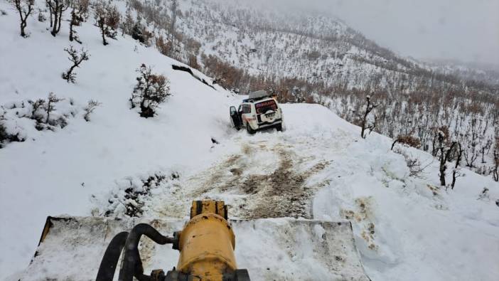 Siirt'te 2 hastaya kar ve tipi nedeniyle ambulans ulaşamadı