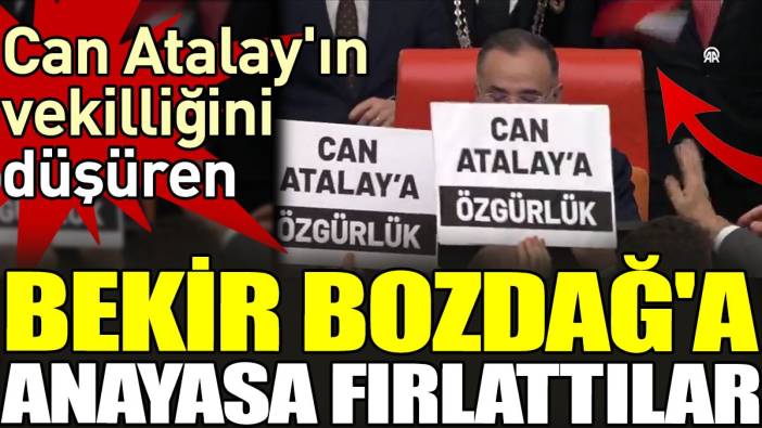 Can Atalay'ın vekilliğini düşüren Bekir Bozdağ'a Anayasa fırlattılar