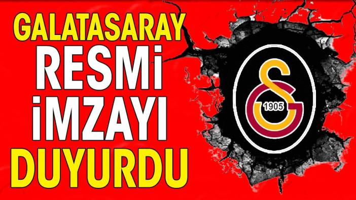 Galatasaray resmen duyurdu. 2027'ye kadar imzayı attı