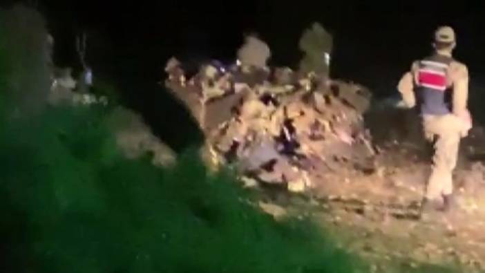 Gaziantep’te düşen helikopterin enkaz görüntüleri ortaya çıktı
