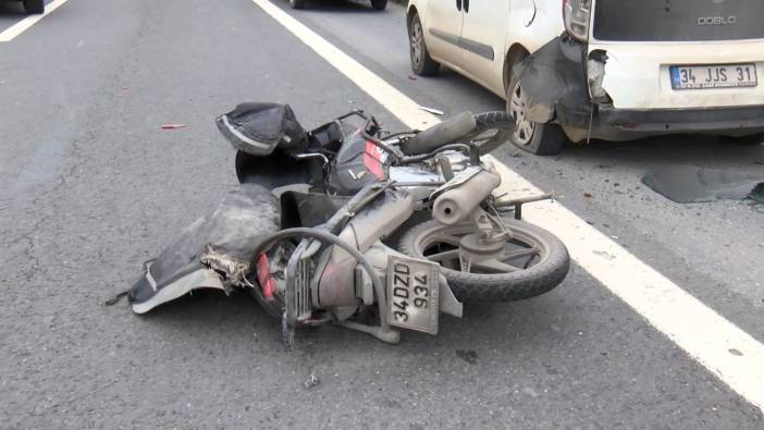 TEM'de emniyet şeridindeki araca arkadan çarpan motosikletli kurye öldü
