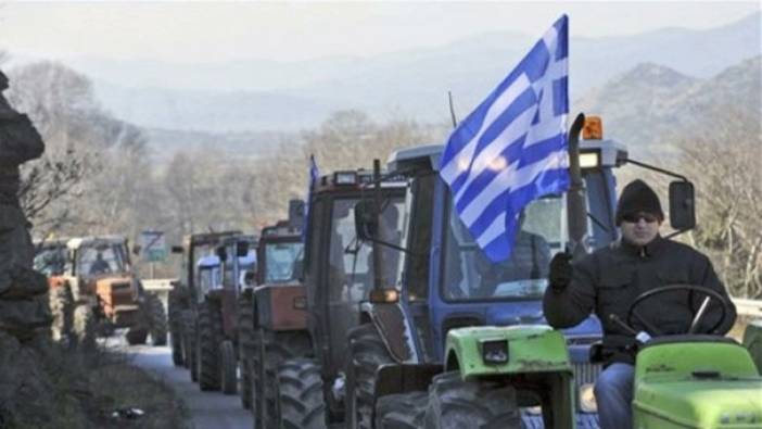 Çiftçi eylemleri Yunanistan'a sıçradı. Yol kapattılar