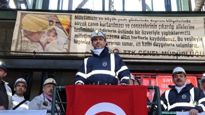 Bakan Bayraktar Zonguldak'ta madencilerle ocağa indi