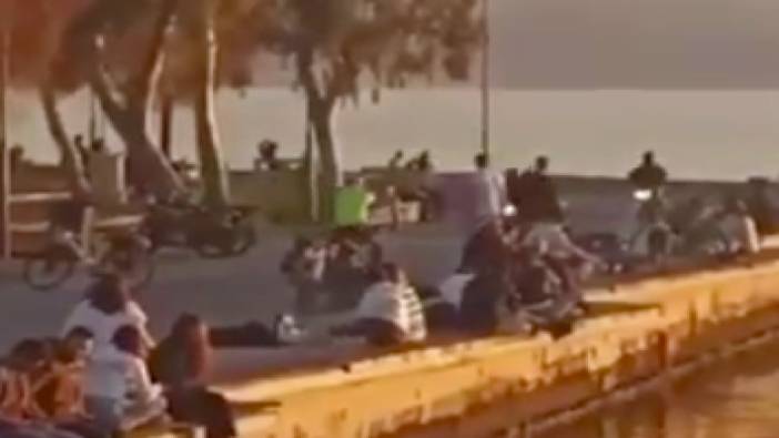 İzmir Bostanlı sahilinde tehlikeli motor sürücüleri polisi dikkate almadı