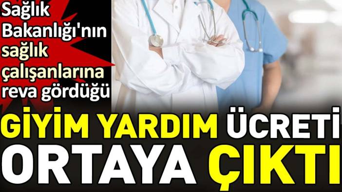 Sağlık Bakanlığı'nın sağlık çalışanlarına reva gördüğü 'giyim yardım' ücreti ortaya çıktı