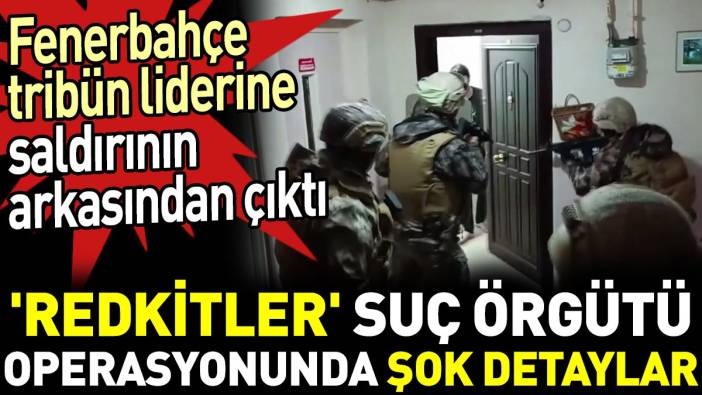 'Redkitler' suç örgütü operasyonunda şok detaylar. Fenerbahçe tribün liderine saldırının arkasından çıktı