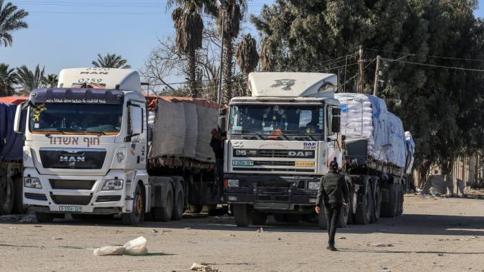 Yardım TIR'larında büyük düşüş