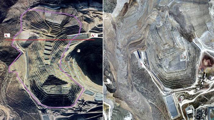 Erzincan'da maden faciasında milyonlarca metreküplük kütle kaydı
