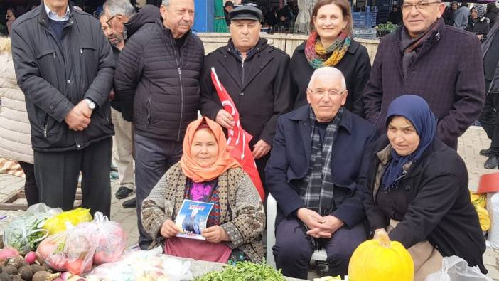 CHP Belediye Başkan adayı'ndan pazar ziyareti