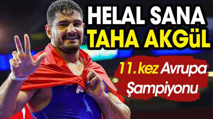 Taha Akgül yıktı geçti. 11. kez Avrupa Şampiyonu oldu