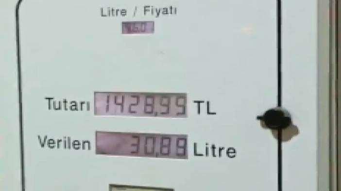 32 litre benzin için 1.500 lira ödeyen vatandaşın tepkisi sosyal medyada gündem oldu