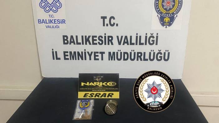 Balıkesir'de uyuşturucu operasyonunda 4 kişi gözaltına alındı