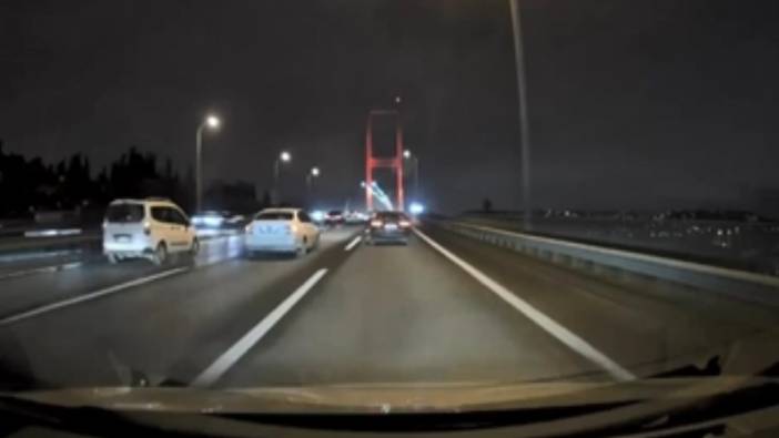 15 Temmuz Şehitler Köprüsü'nde zincirleme kaza. 6 araç karıştı