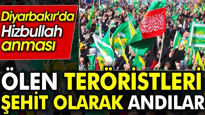 Diyarbakır'da Hizbullah anması. Ölen teröristleri şehit olarak andılar