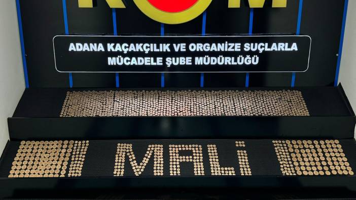 Adana'da 9 milyon TL'lik sahte altın ele geçirildi